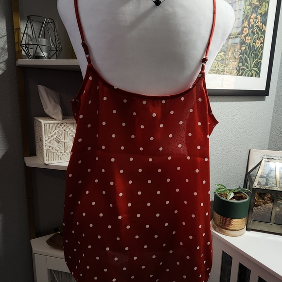 Maurices Red Polka-dot Tank - Picture 2 of 9
